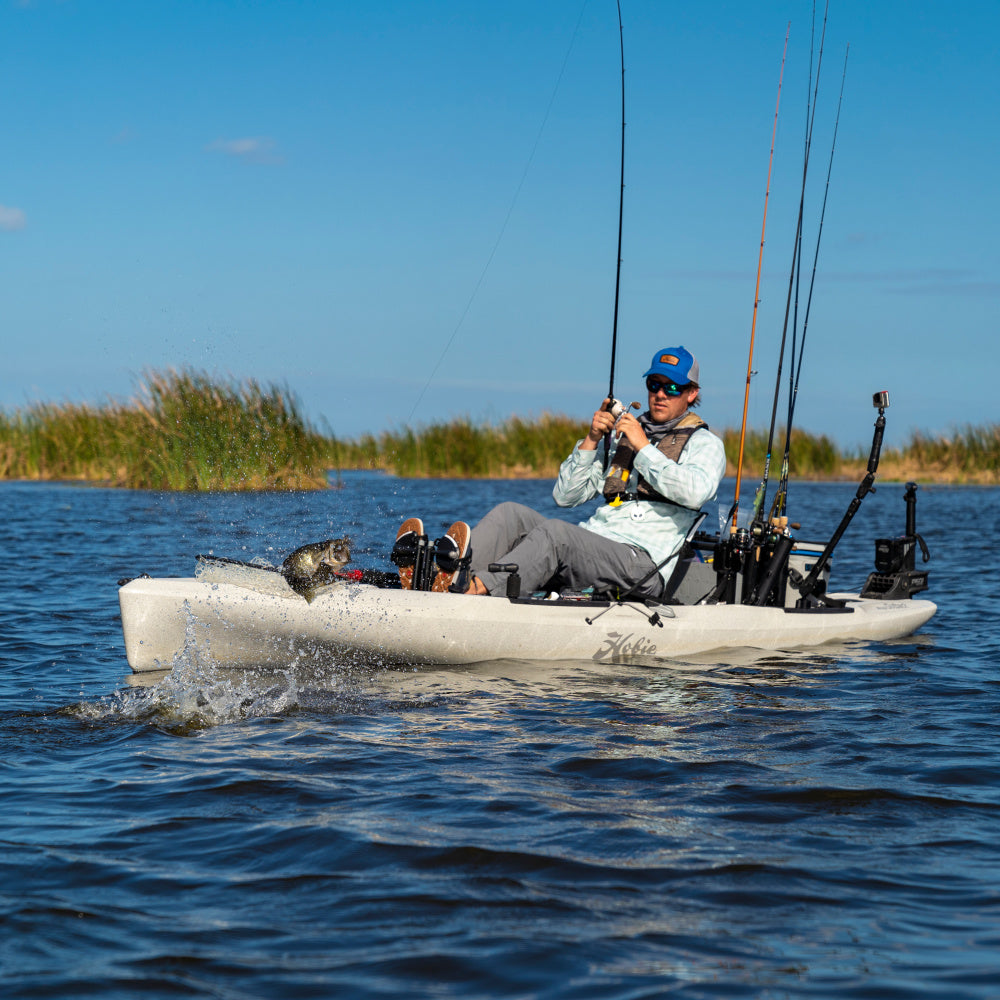Fishing in the Northwoods of Wisconsin in a Hobie Mirage Peddle Driven Kayak