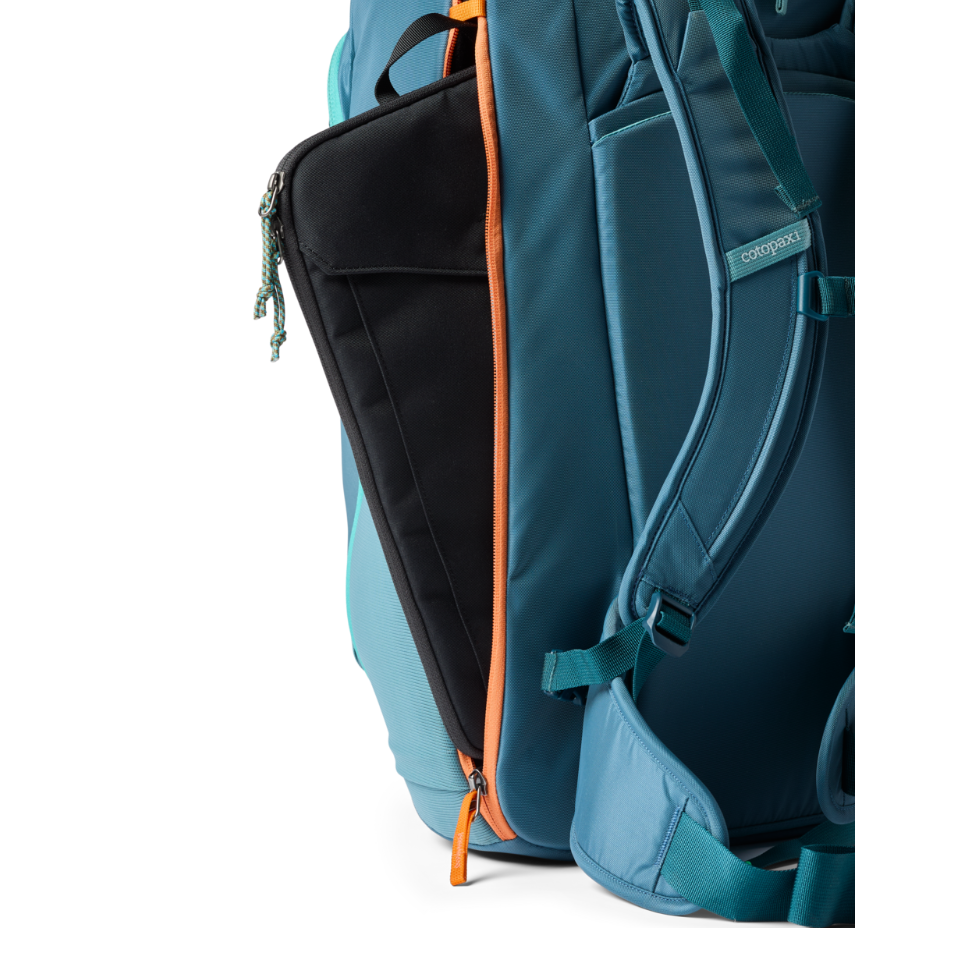 Cotopaxi Allpa 50L Adventure Travel Pack with laptop or tablet sleeve