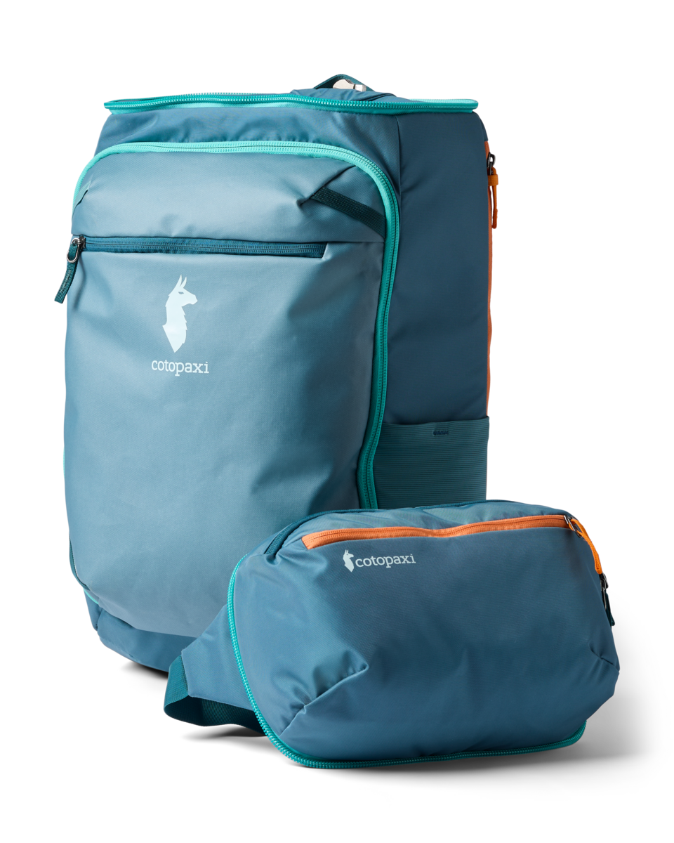 Cotopaxi Allpa 50L Adventure Travel Pack with a removable 8L sling bag
