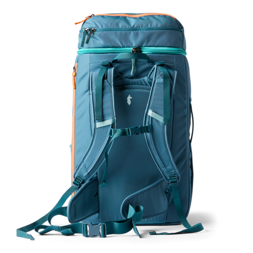 Cotopaxi Allpa 50L Adventure Travel Pack with contoured back panel and padded tuckable hip straps