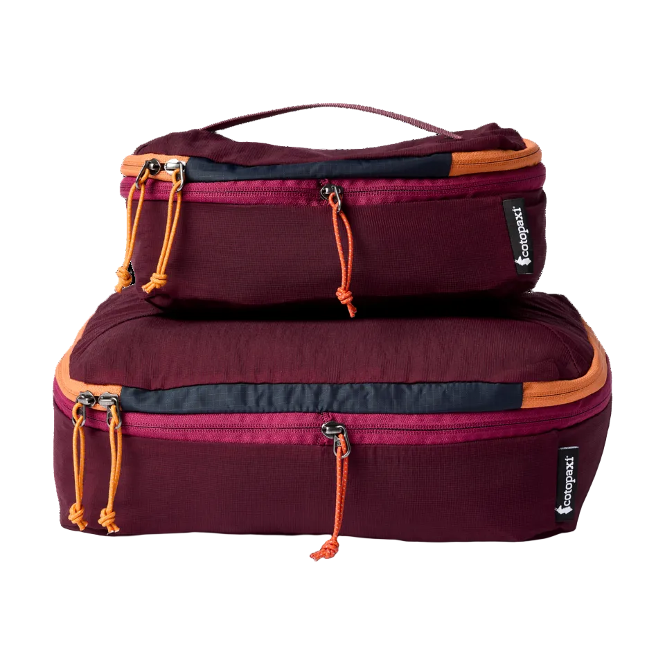 Lightweight mesh packing cubes for travel organization
