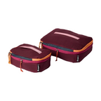 Cotopaxi Cubo expandable packing cube set two sizes in Jam