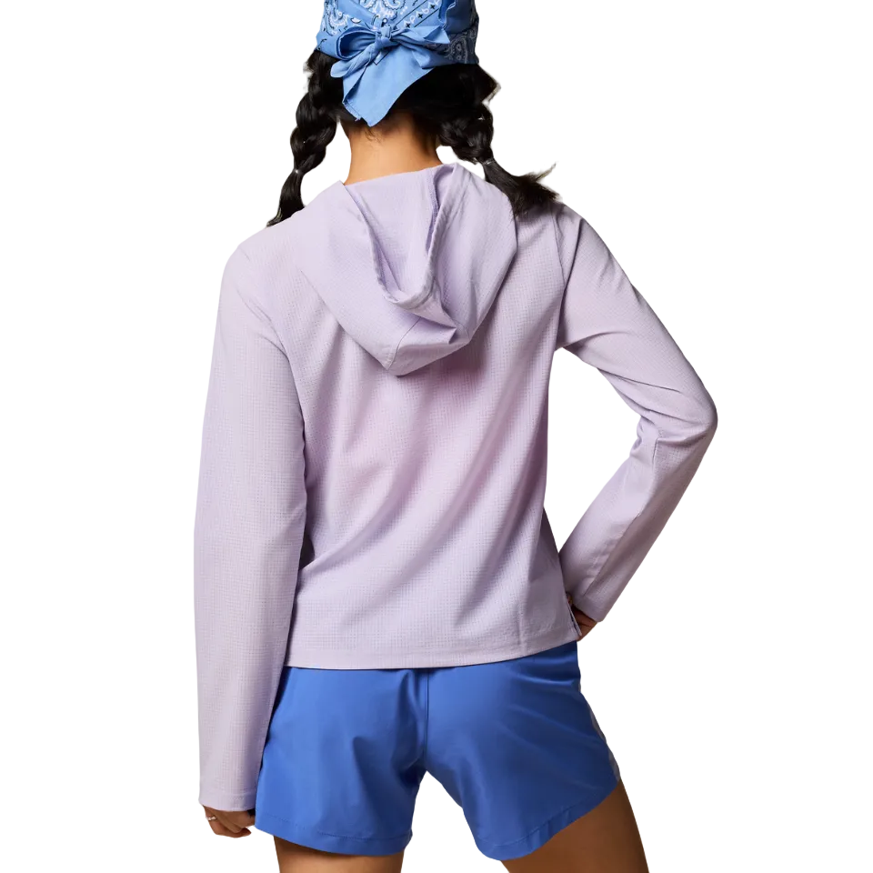 Cotopaxi hoodie with drawcord hood detail