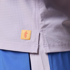 Moisture wicking performance hoodie close up fabric