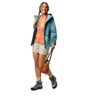 Rayu rain jacket worn layered for added warmth on those colder days