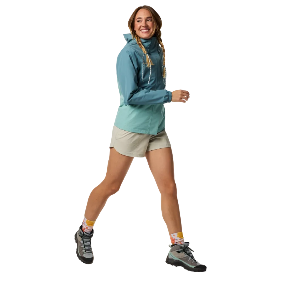 Lightweight waterproof jacket for hiking and travel