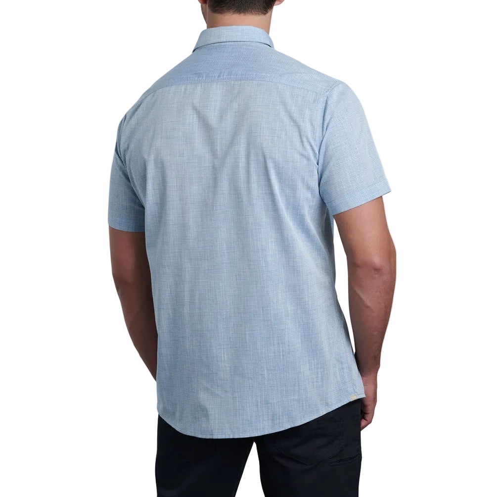 Lightweight travel shirt with hidden security pocket