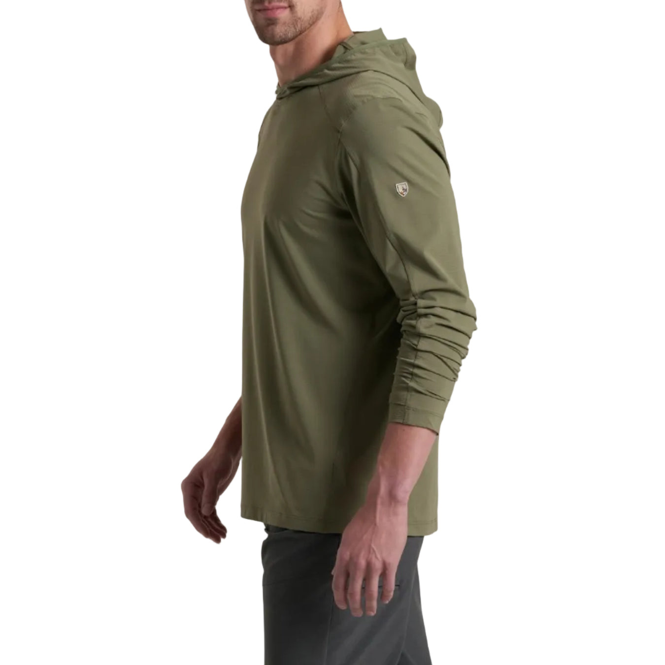 Breathable moisture wicking hoodie for hiking