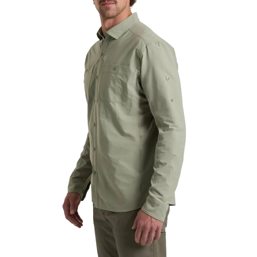 Cooling long sleeve shirt for hiking or fishing
