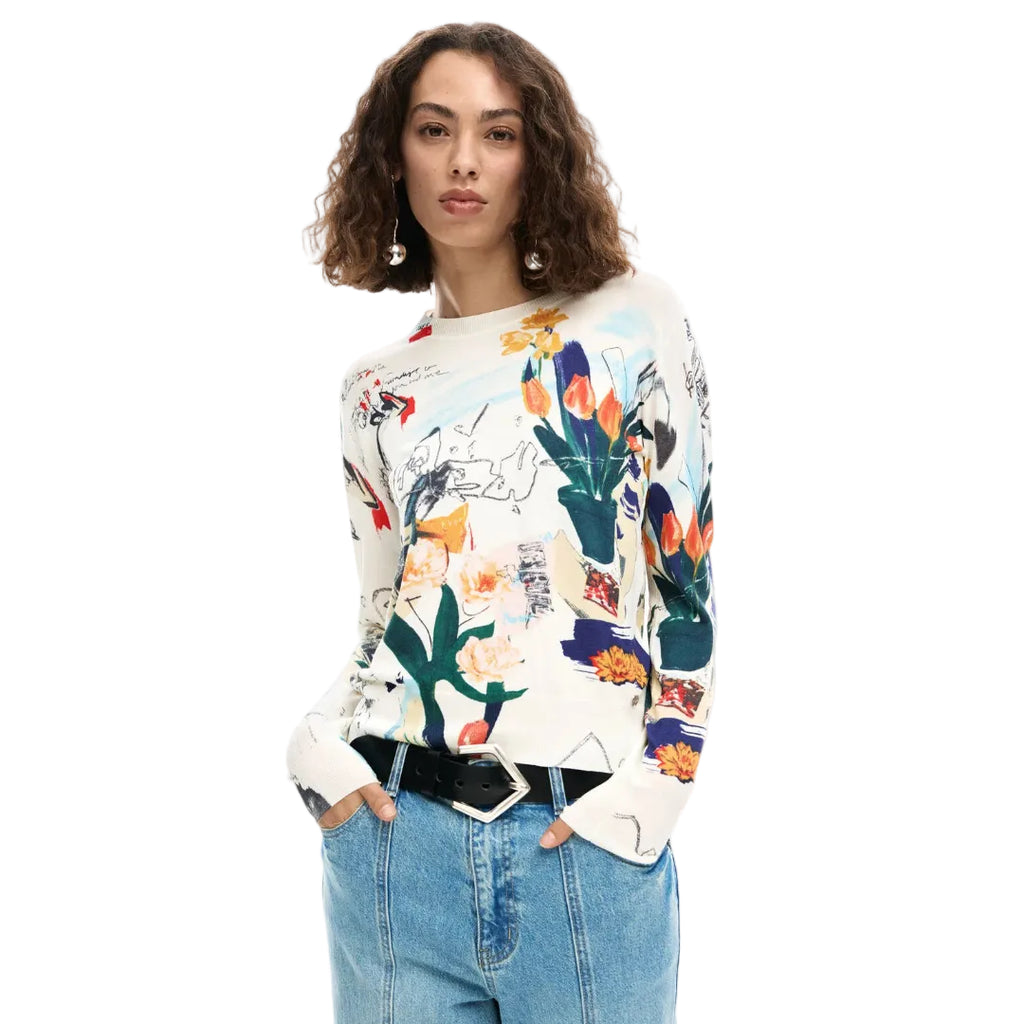Collage Print Sweater