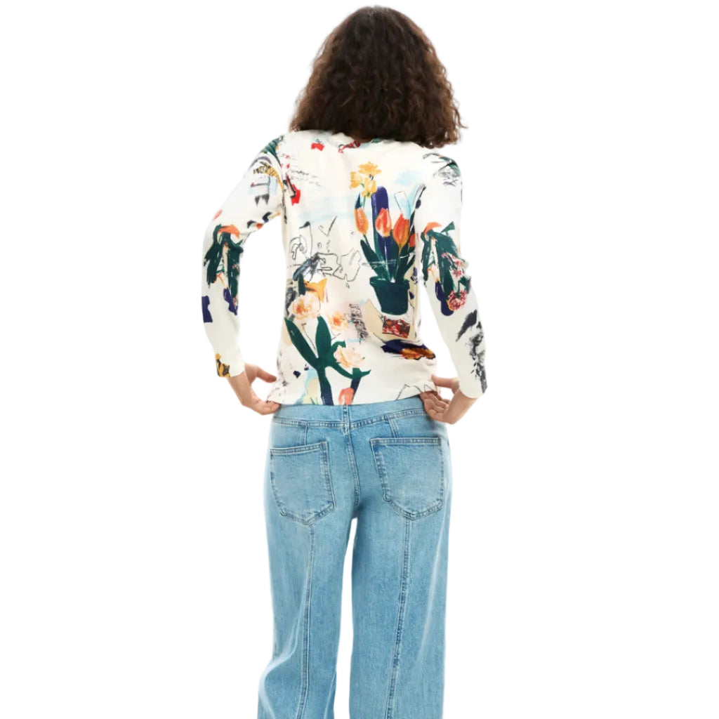 Collage Print Sweater