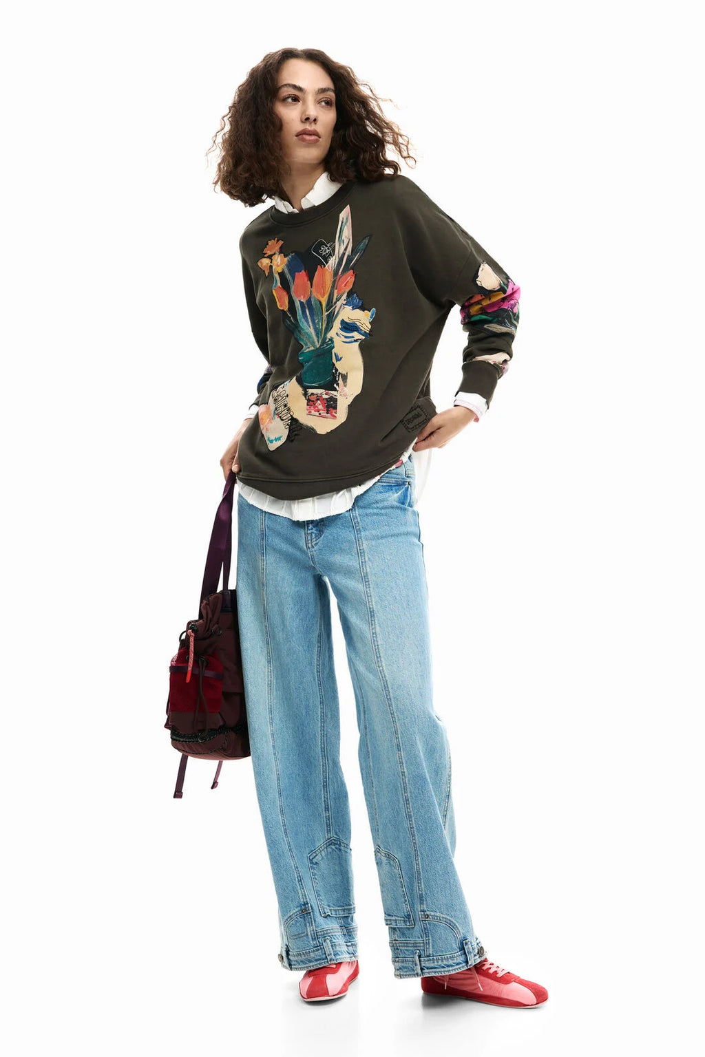 Collage Print Sweatshirt
