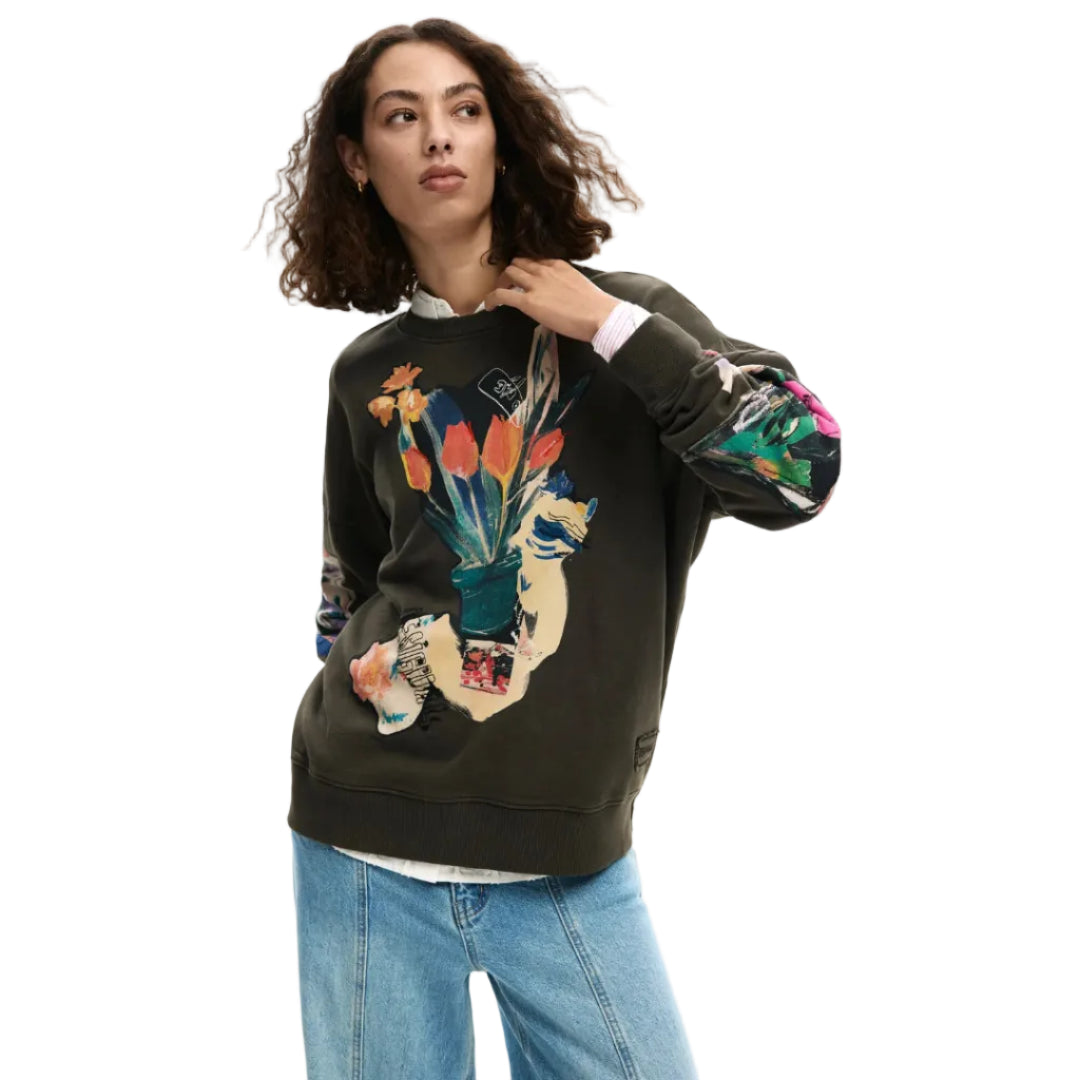 Collage Print Sweatshirt