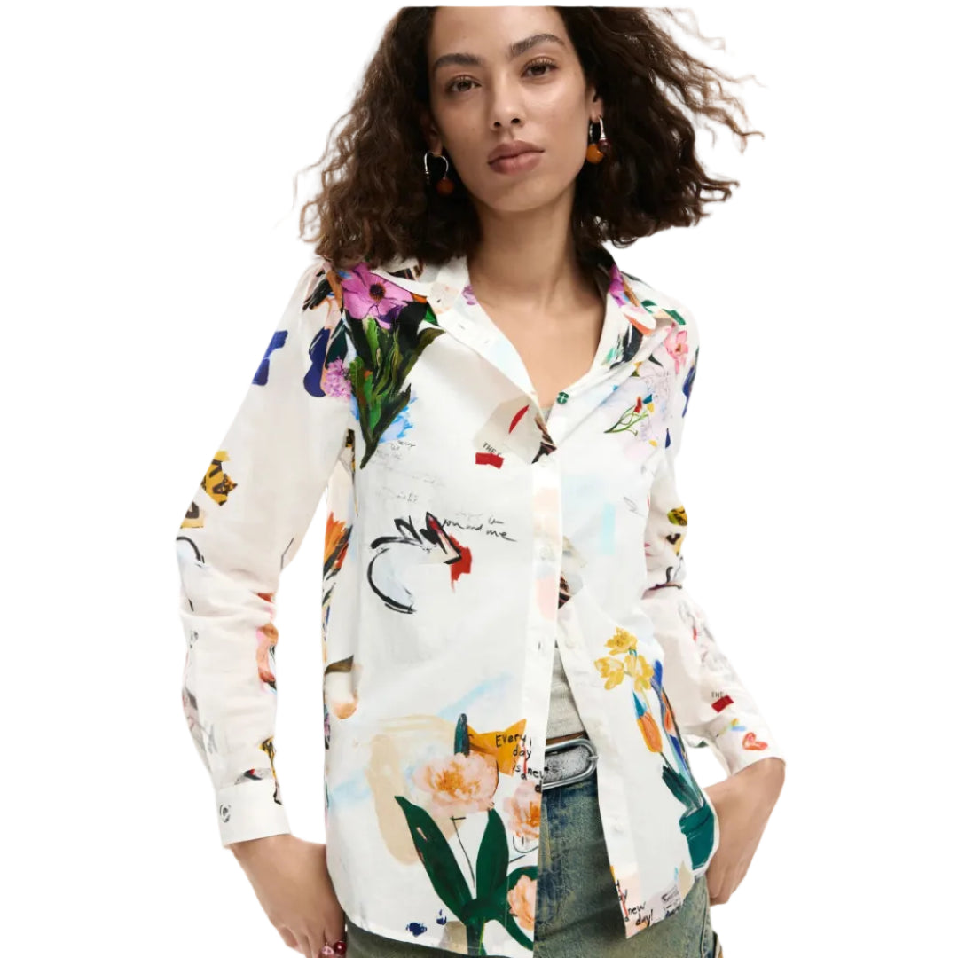 Collage Print L/S Shirt