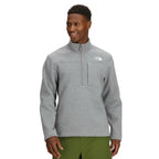 The North Face Men’s Gordon Lyons ¼-Zip in Medium Grey Heather front view
