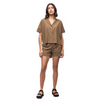 Indyeva women’s Havada Top in Umber front view