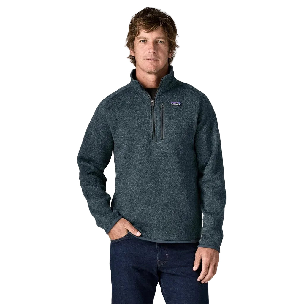 Patagonia Men's Better Sweater 1/4-Zip in Summit Blue front view