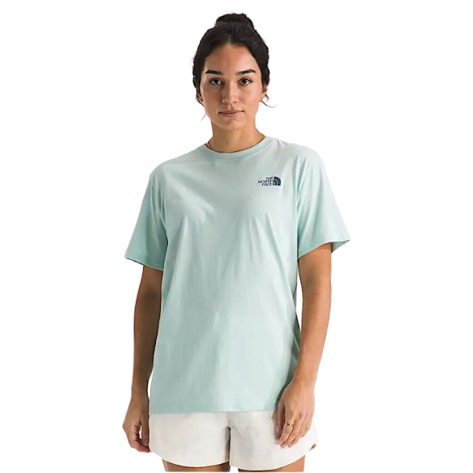The North Face Women’s Exploring Since ’66 Relaxed Tee Opal Frost front view