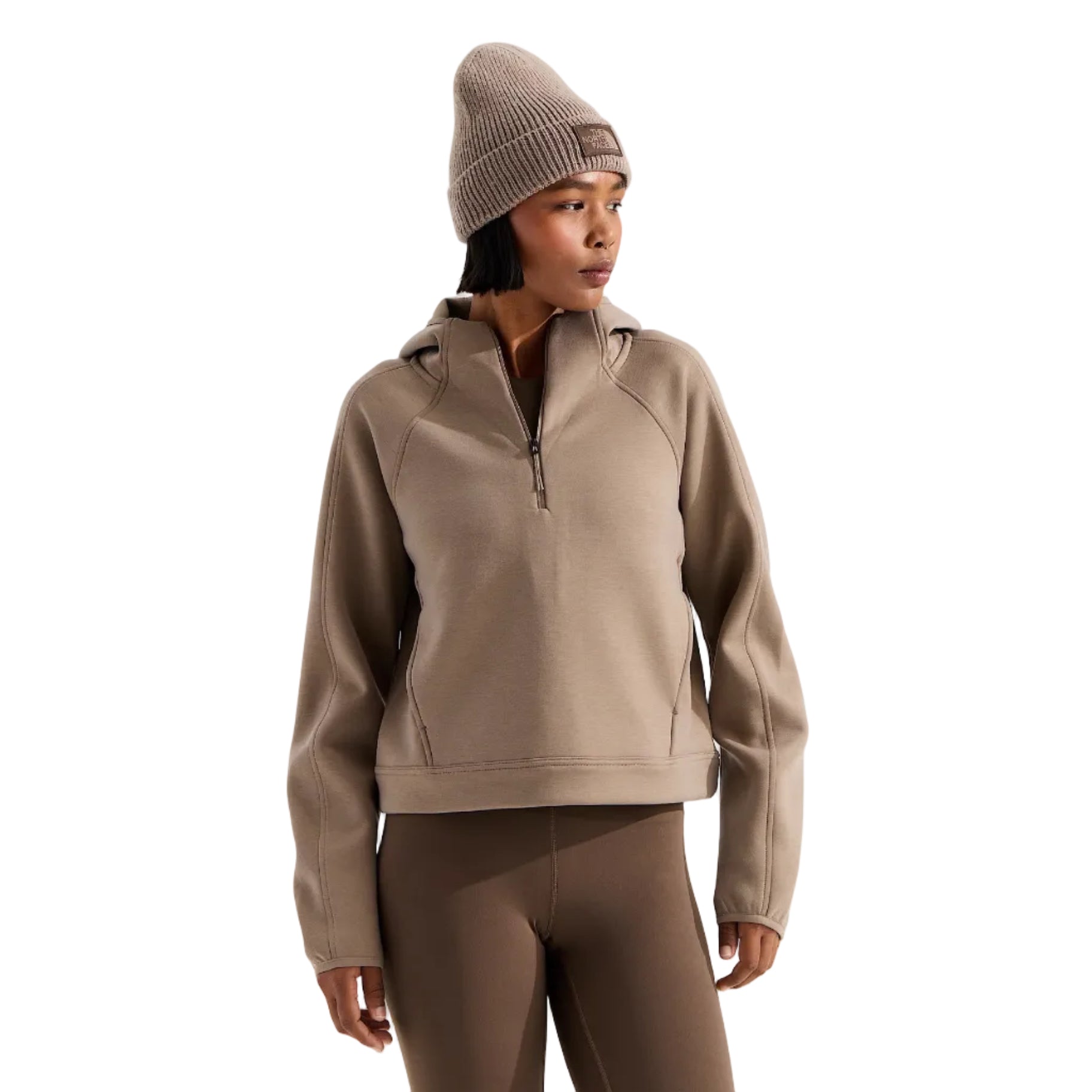 The North Face Women's Jaida ¼-Zip Hoodie in Garnet front view