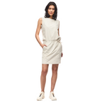 Womens performance dress with adjustable drawstring waist