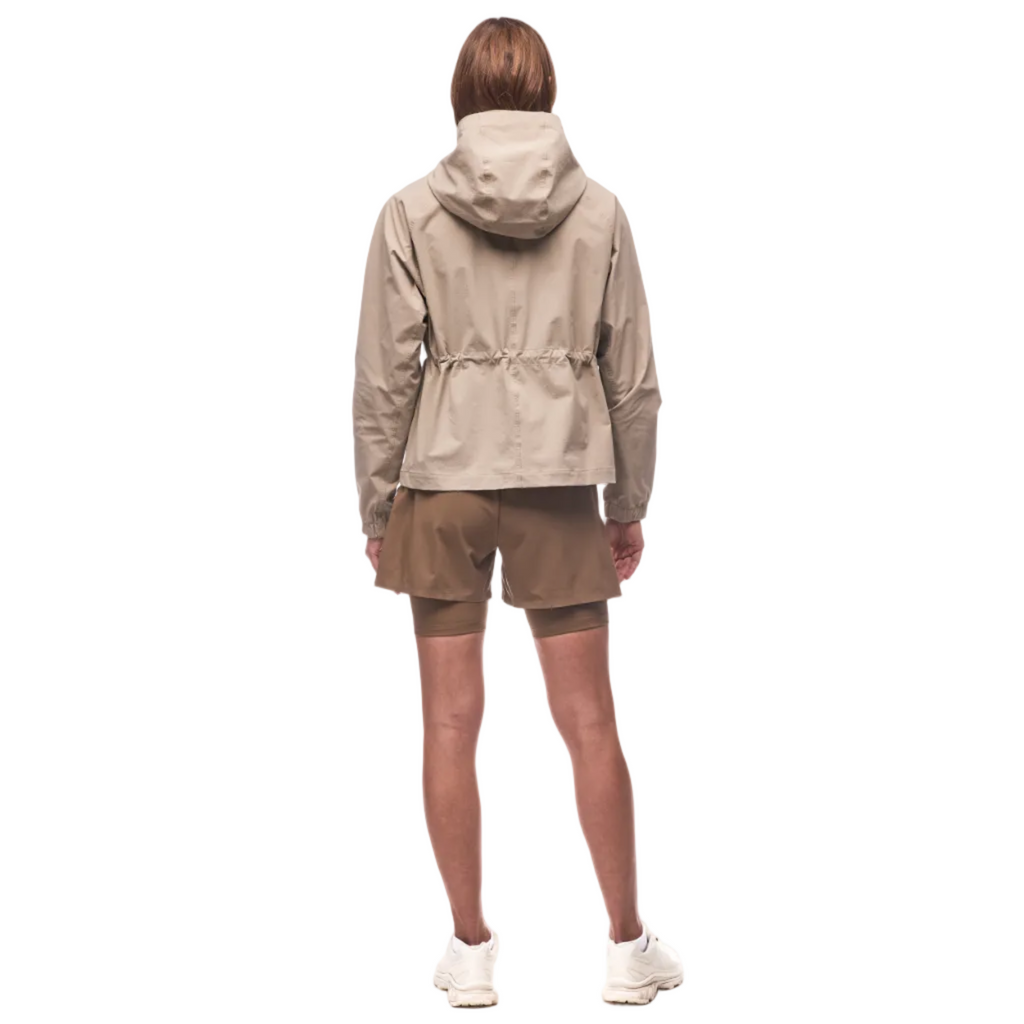 Womens jacket with adjustable back detail