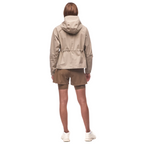 Womens jacket with adjustable back detail