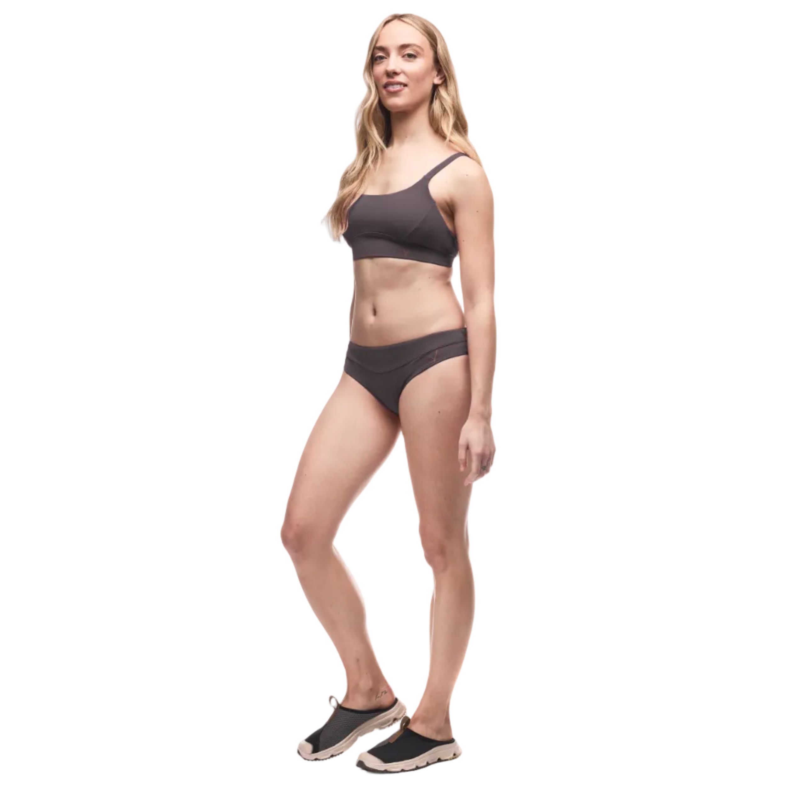 Lightweight swim bottom with flexible performance fabric