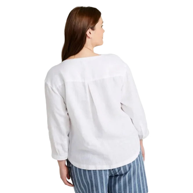 Linen Splitneck Shirt