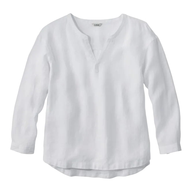 Linen Splitneck Shirt