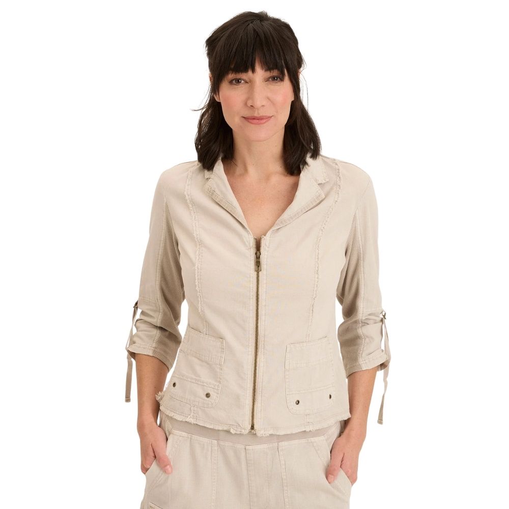 Linen Raphael Distressed Blazer