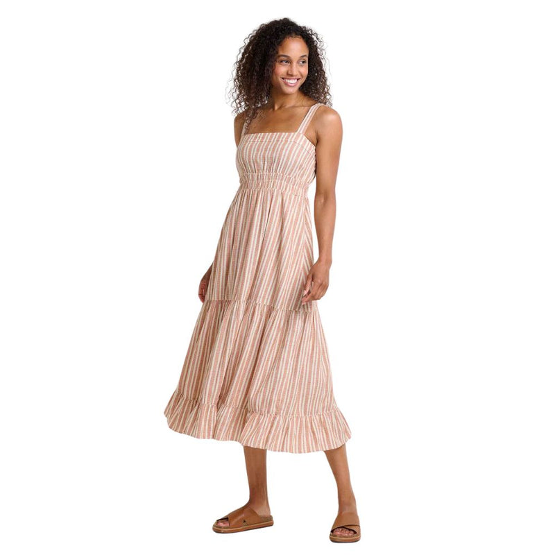 Toad & Co Women's Taj Hemp Tiered Midi Dress