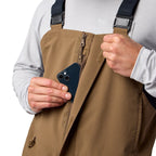 Chest bib pocket detail on Simms Men’s Challenger Fishing Bib