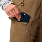 Side pocket detail on Simms Men’s Challenger Fishing Bib in Jasper