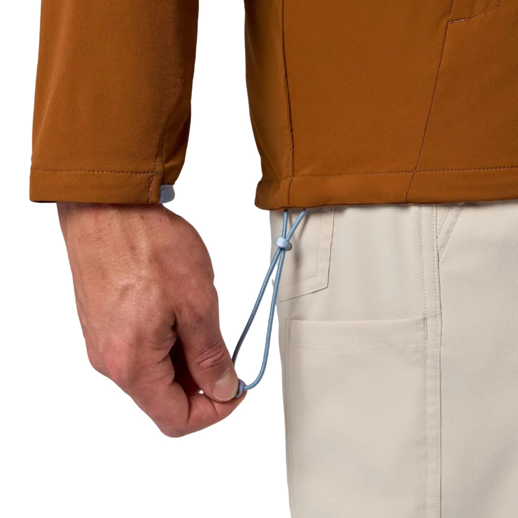 Simms Rogue Flex Half-Zip Pullover Waist Adjustment Detail