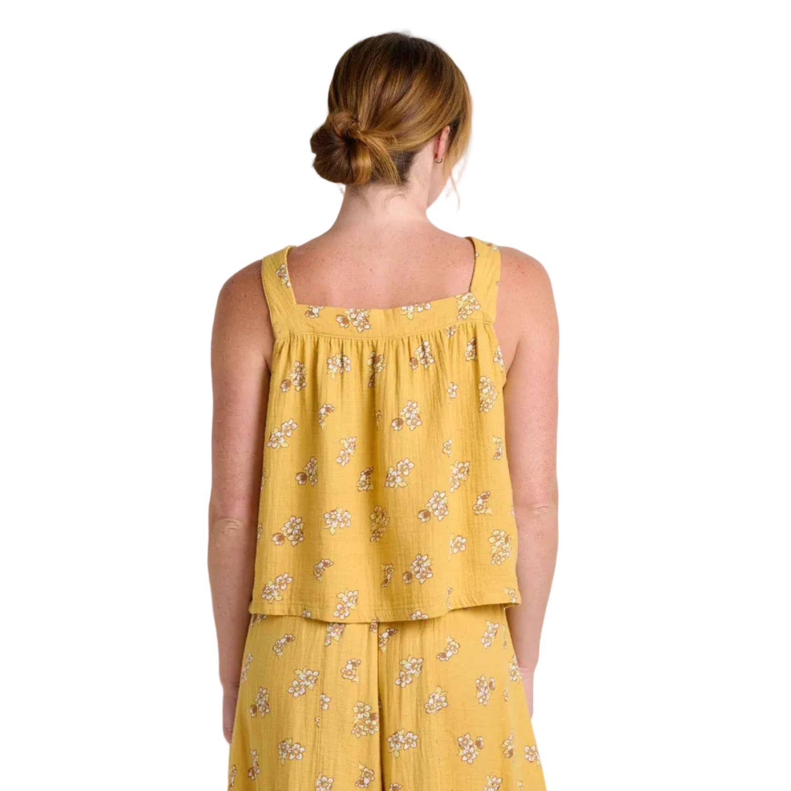Lightweight double gauze tank top for summer wear
