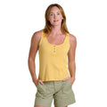 Toad and Co Foothill pointelle henley tank toucan color