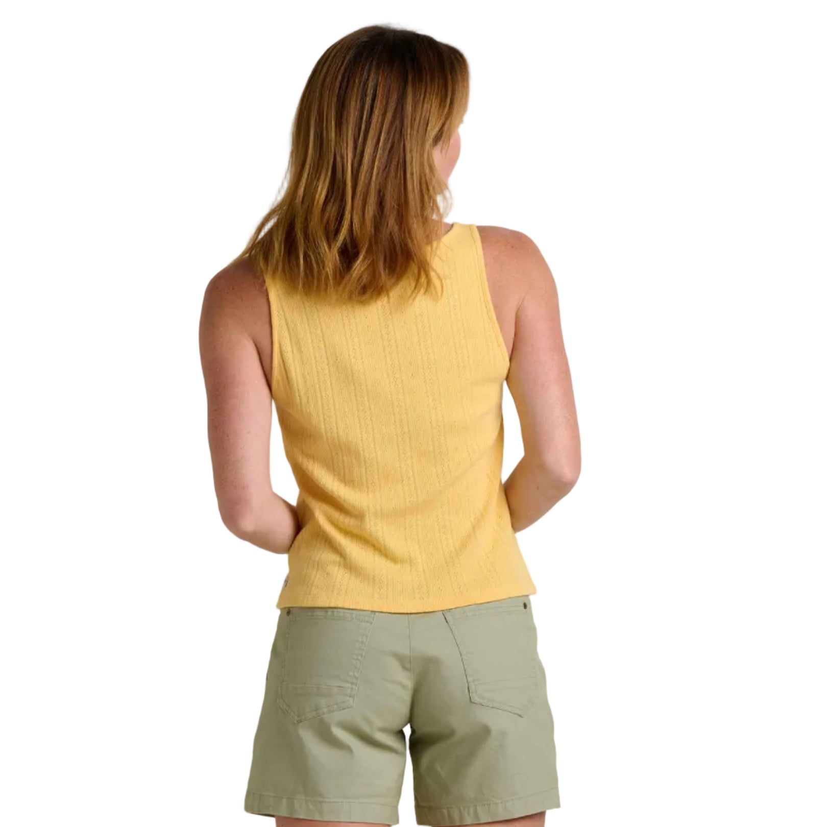 Lightweight knit tank with pointelle texture detail