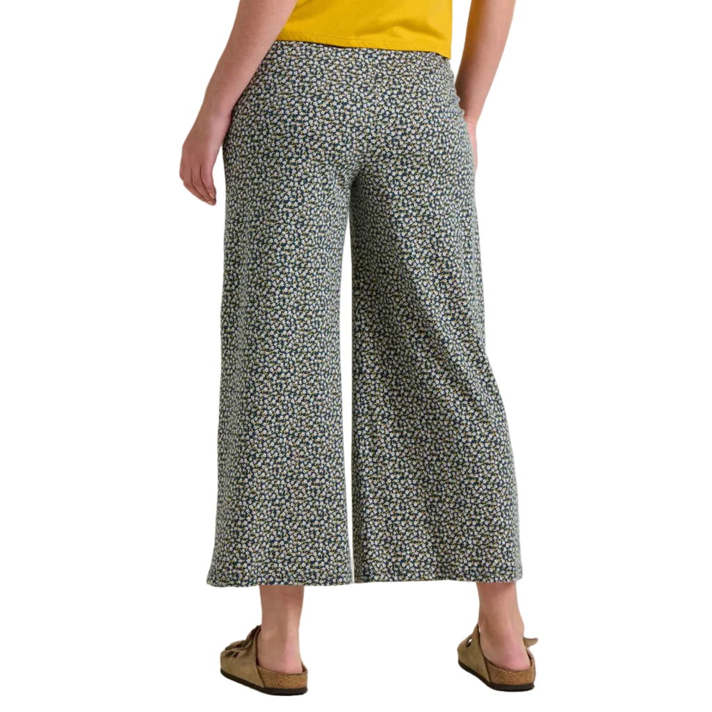 Soft lounge pants with wide leg silhouette
