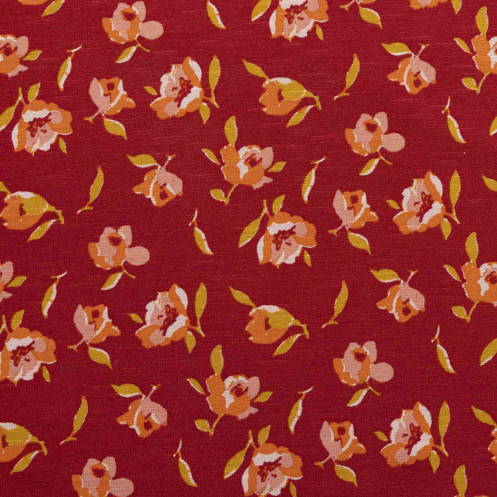 Marley dress crabapple print swatch 
