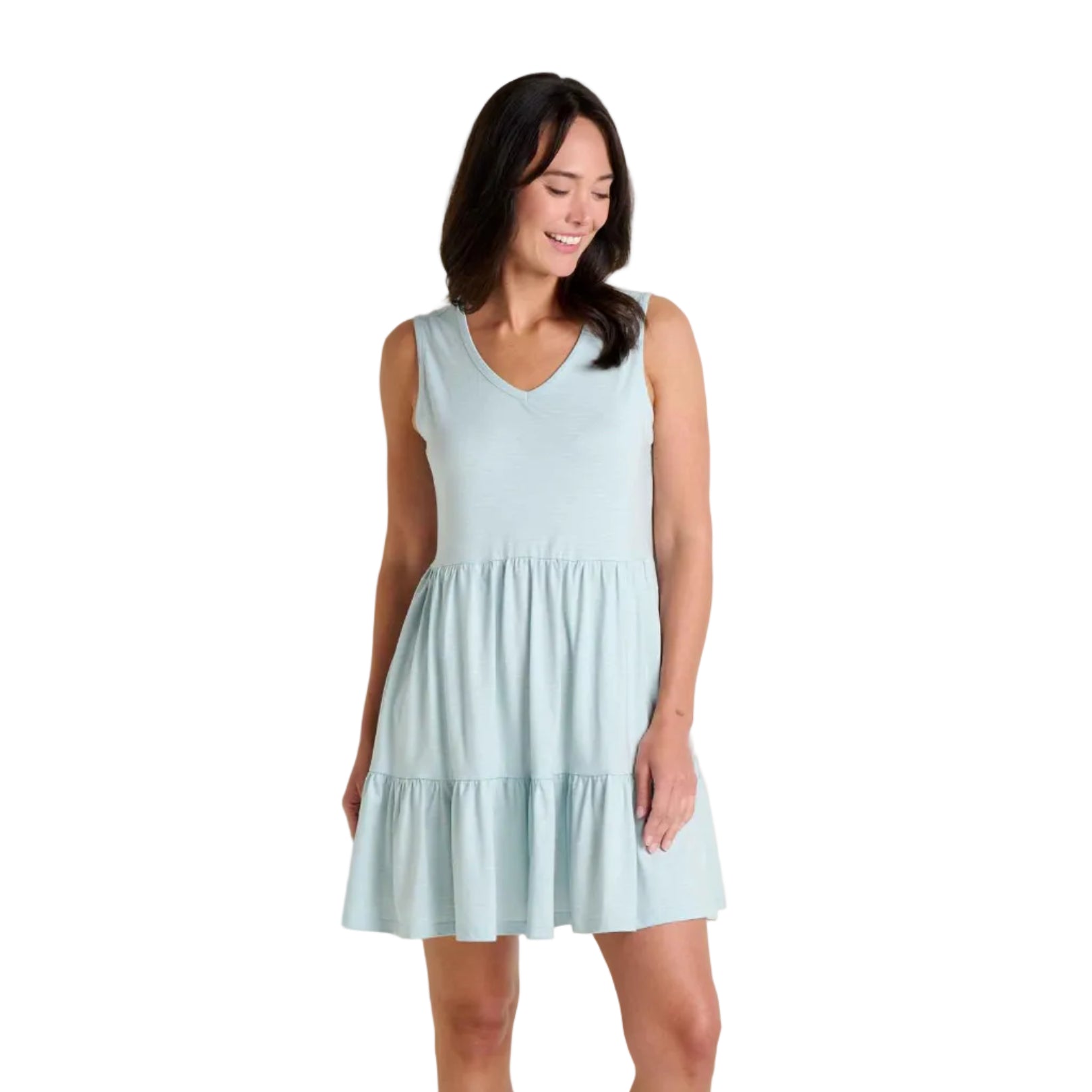Marley tank dress in skyway pattern