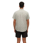 Hemp blend button up shirt for warm weather