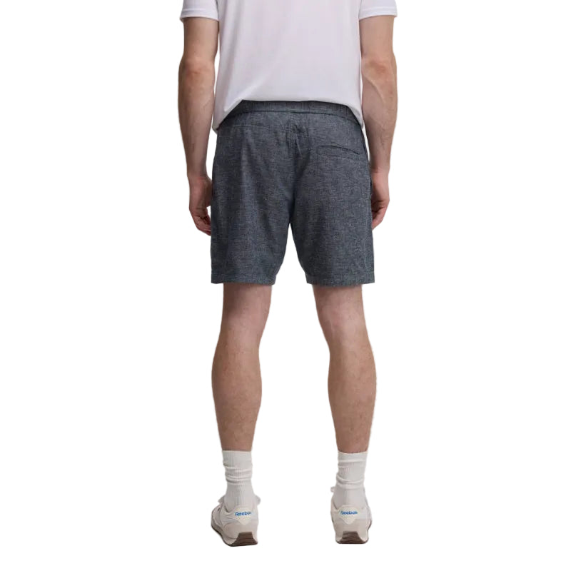 Mens hemp blend shorts with elastic waistband