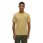 tentree Sasquatch t shirt dusk yellow heather fishing graphic
