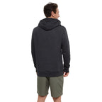 Mens pullover hoodie with Bigfoot fishing design