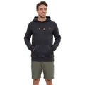 tentree Sasquatch hoodie meteorite black heather fishing graphic