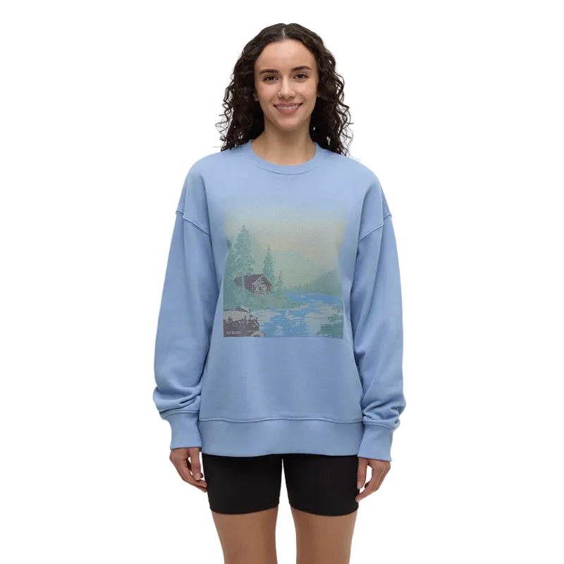 tentree Washed Lakeshore relaxed crew sweatshirt womens