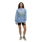 Relaxed fit crewneck sweatshirt with vintage washed look
