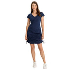 XCVI Wearables Wylda dress bright navy blue short sleeve dress