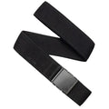 Arcade Atlas Slim Stretch Belt in Black with low-profile buckle