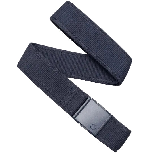 Arcade Atlas Slim Stretch Belt in Navy with low-profile buckle